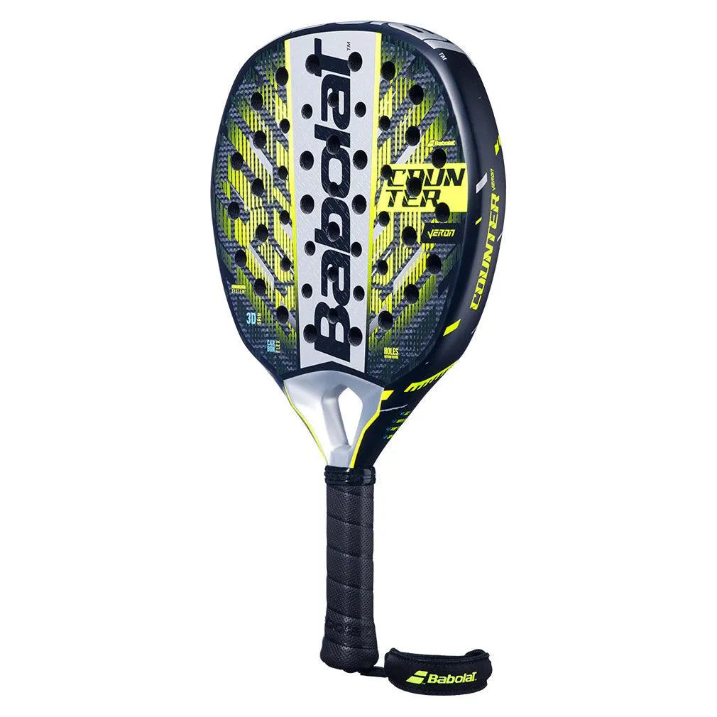 Counter Veron 2.5 Padel Racquet Black and Yellow