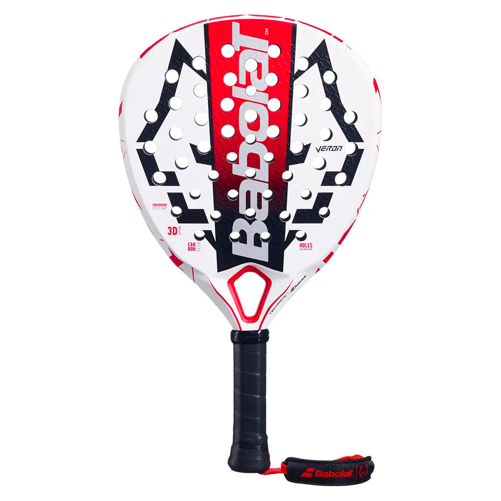 Technical Veron Juan Lebron 2025 Padel Racquet White and Red