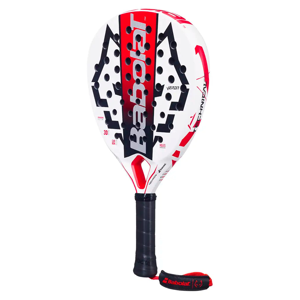 Technical Veron Juan Lebron 2025 Padel Racquet White and Red