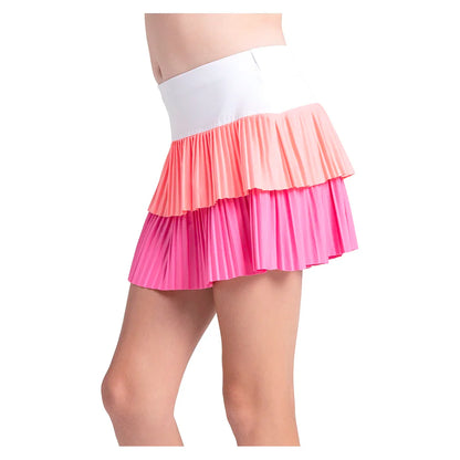 Girls' Doubles Pleated Tennis Skort Taffy
