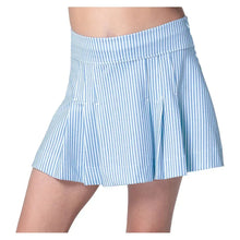 Girls' Linen Stripe Pleat Tennis Skort Periwinkle-Apparel-Lucky In Love-B171-40D432F25-3-Tennis Express
