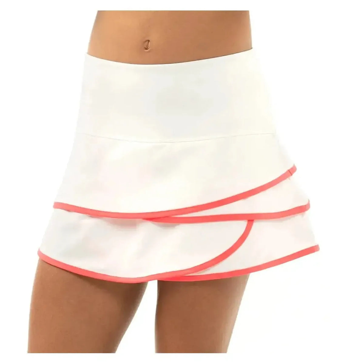 Girlsâ€™ Scallop Tennis Skort-Apparel-Lucky In Love-B32-B-P2-Tennis Express