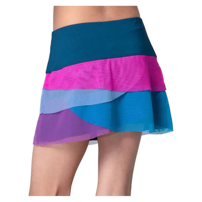 Girls' Mesh Scallop Tennis Skort Navy