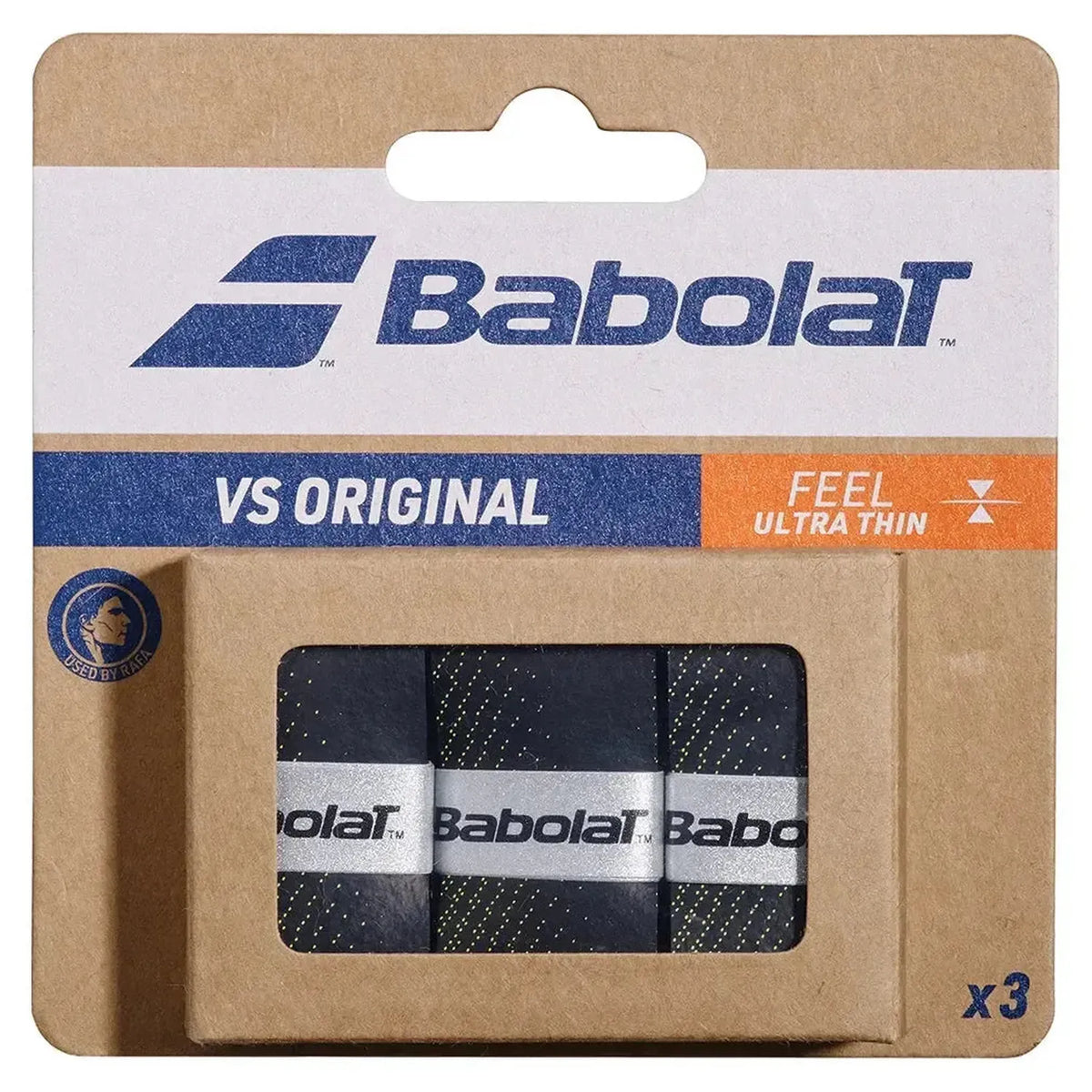 VS Original X 3 Tennis Overgrip Black and Fluo Yellow-Accessories-Babolat-B653040-232-1-Tennis Express
