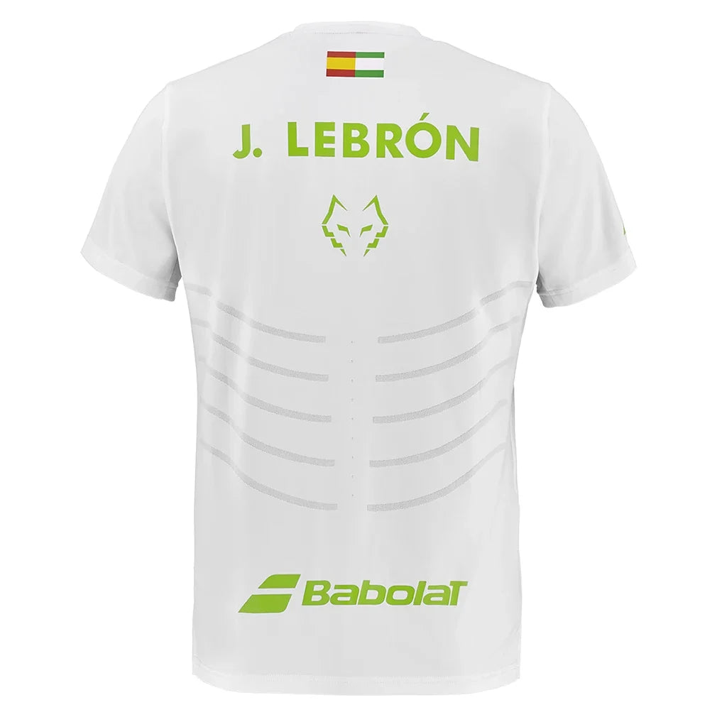 Mens Juan Lebron Replica Tennis Top White