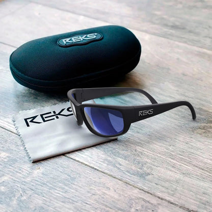 Reks Wrap Large Prescription Polarized Polycarbonate Sunglasses