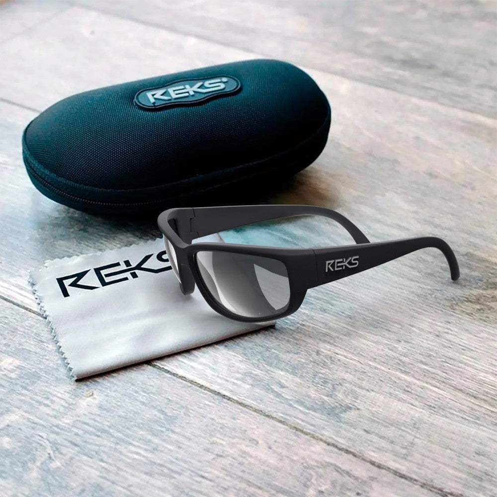 Reks Wrap Large Prescription Polarized Polycarbonate Sunglasses