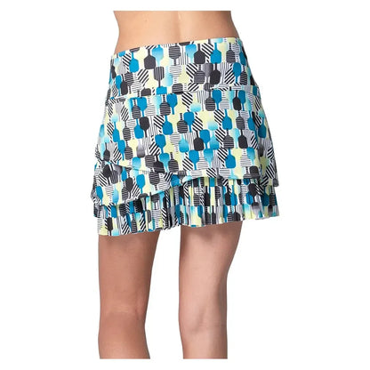 Women's Stripe It Up Pickleball Skort Electric Blue