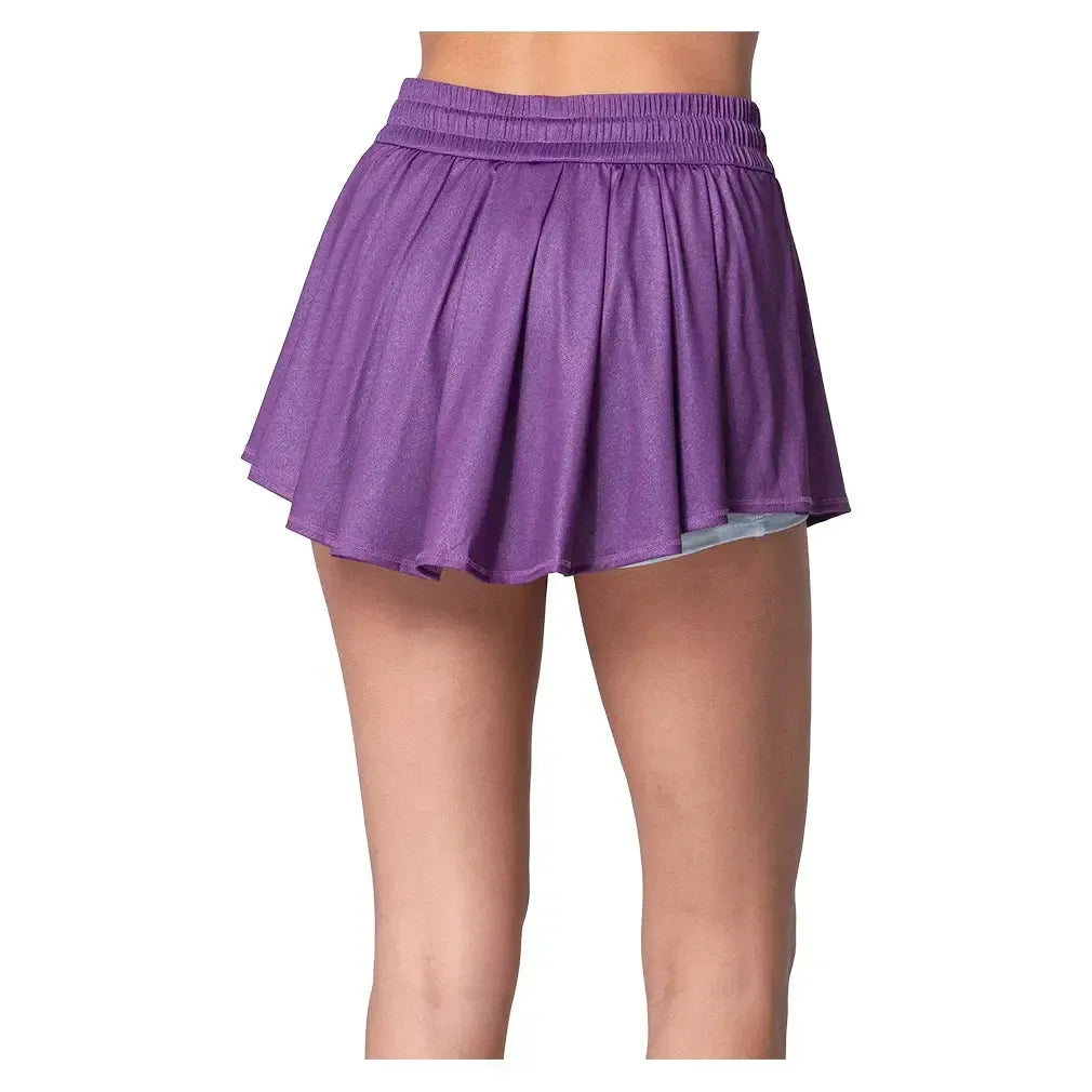 Women`s High Waist All That Shimmers Tennis Skort