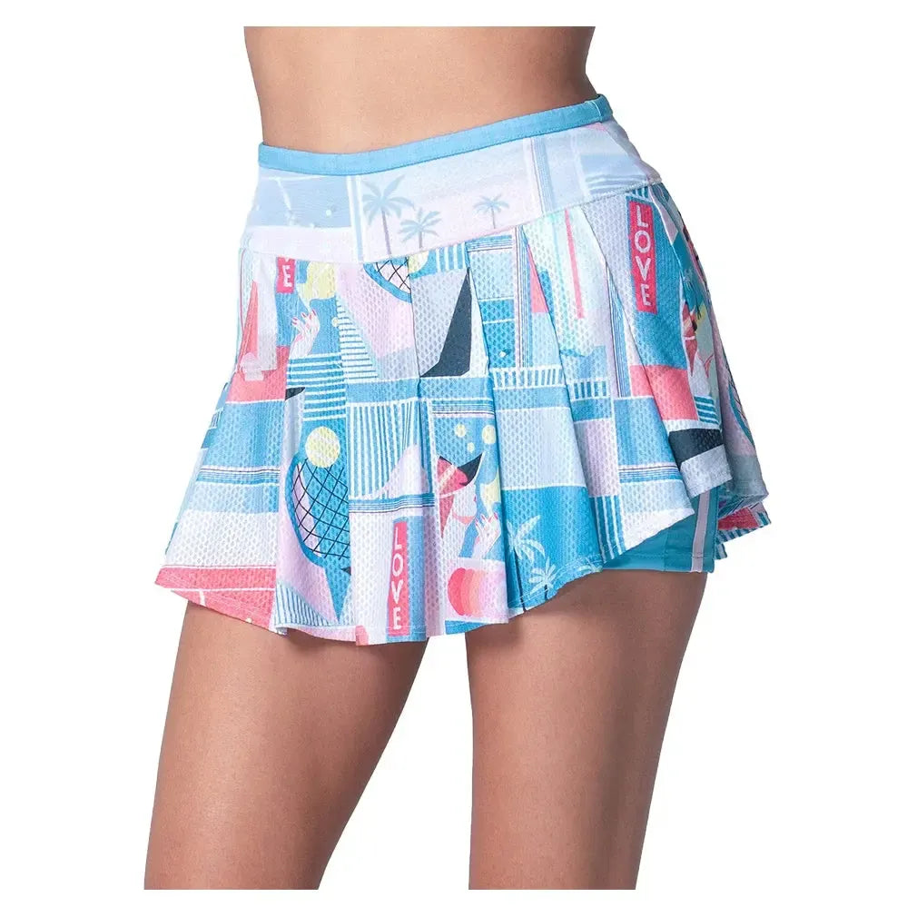 Women's Linen Intuition Tennis Skort Periwinkle-Apparel-Lucky In Love-CB785-94C432F25-3-Tennis Express