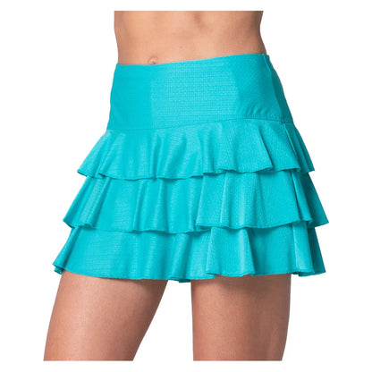 Women's Awesome Ruffle Tennis Skort Aquamarine