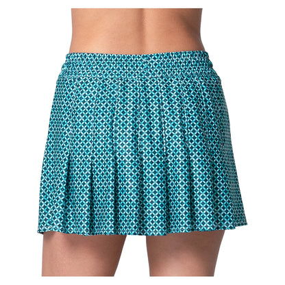 Women's High Waist Winner's Circle Tennis Skort Aquamarine