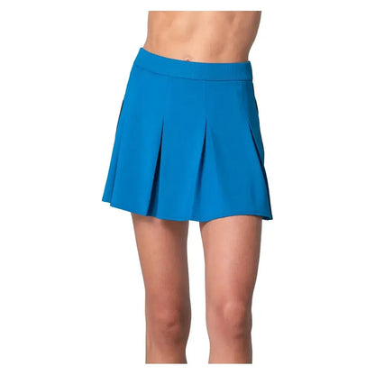 Women's Pleat Party Tennis Skort Electric Blue-Apparel-Lucky In Love-CB813-440-1-Tennis Express