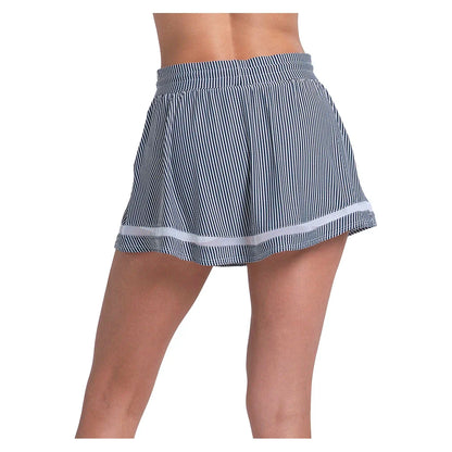 Women's High Waist Seersucker Tennis Skort