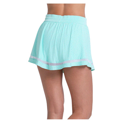 Women's High Waist Seersucker Tennis Skort