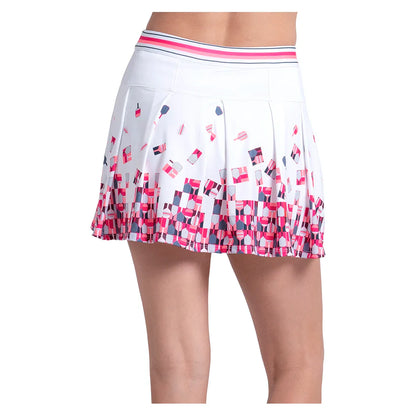 Women's Pixel Rally Pickleball Skort White