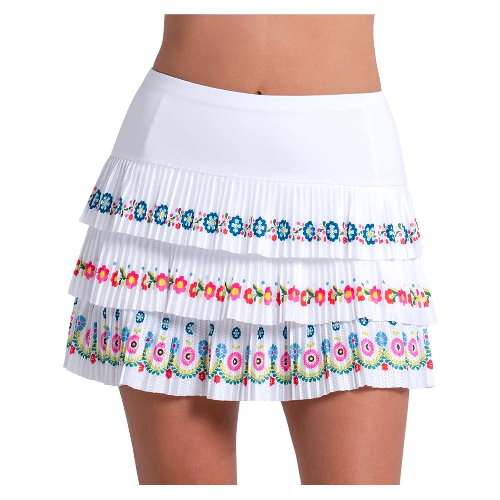 Women's Blossom Pleated Tennis Skort Multicolor-Apparel-Lucky In Love-CB847-14G955S26-708217Tennis Express