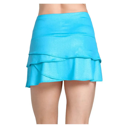 Women's All That Shimmers Scallop 14 Inch Tennis Skort