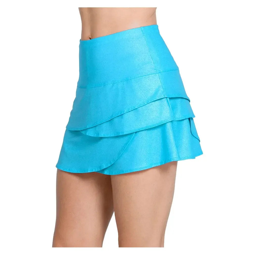 Women's All That Shimmers Scallop 14 Inch Tennis Skort