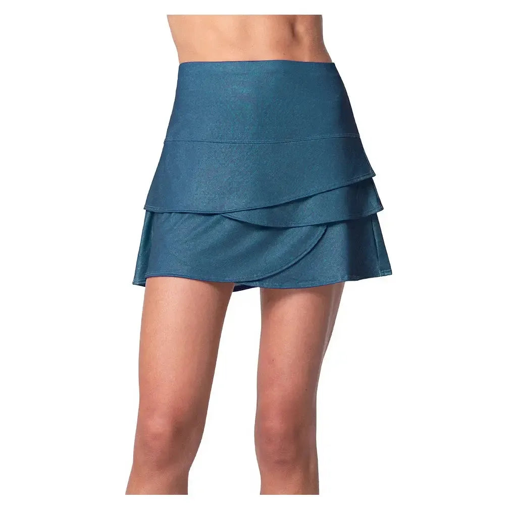 Women's All That Shimmers Scallop Tennis Skort