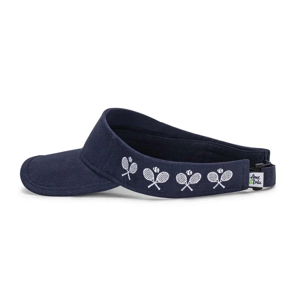 Women's Country Club Visor w/ Crossed Racquets