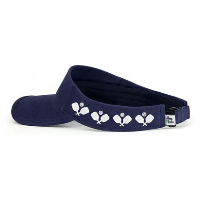 Country Club Visor Paddles-Apparel-Ame and Lulu-CCV-P-Navy-Tennis Express