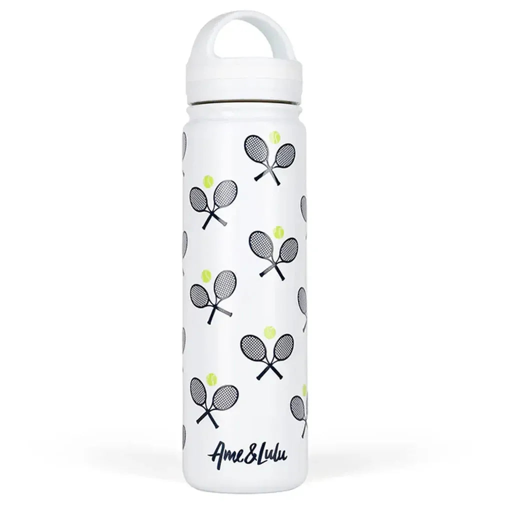 Court and Course Tennis Water Bottle-Accessories-Ame and Lulu-CCWB-T-B-CRW-Tennis Express