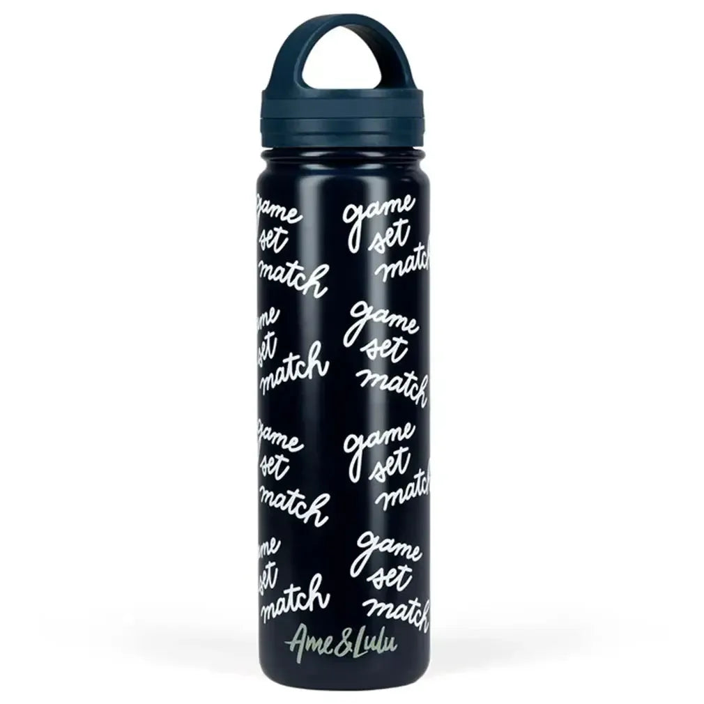 Court and Course Tennis Water Bottle-Accessories-Ame and Lulu-CCWB-T-B-GSM-Tennis Express