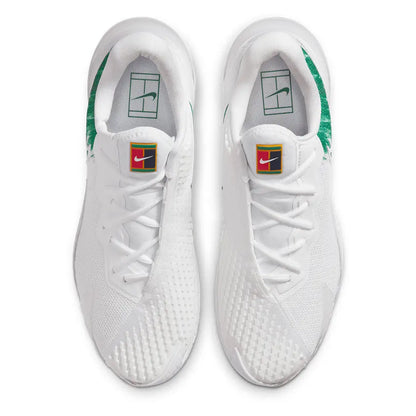 Men's Vapor Cage 4 Tennis Shoes White and Clover