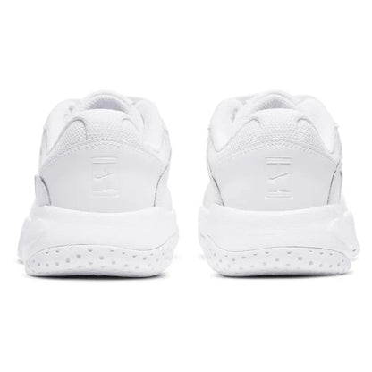 Juniors' Court Lite 2 Tennis Shoes White and Metallic Silver