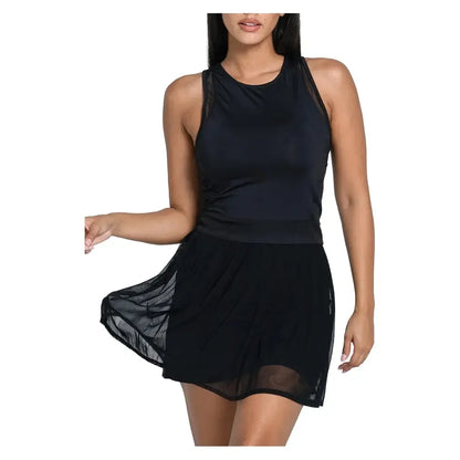 Women's Next Level Tennis Dress Black