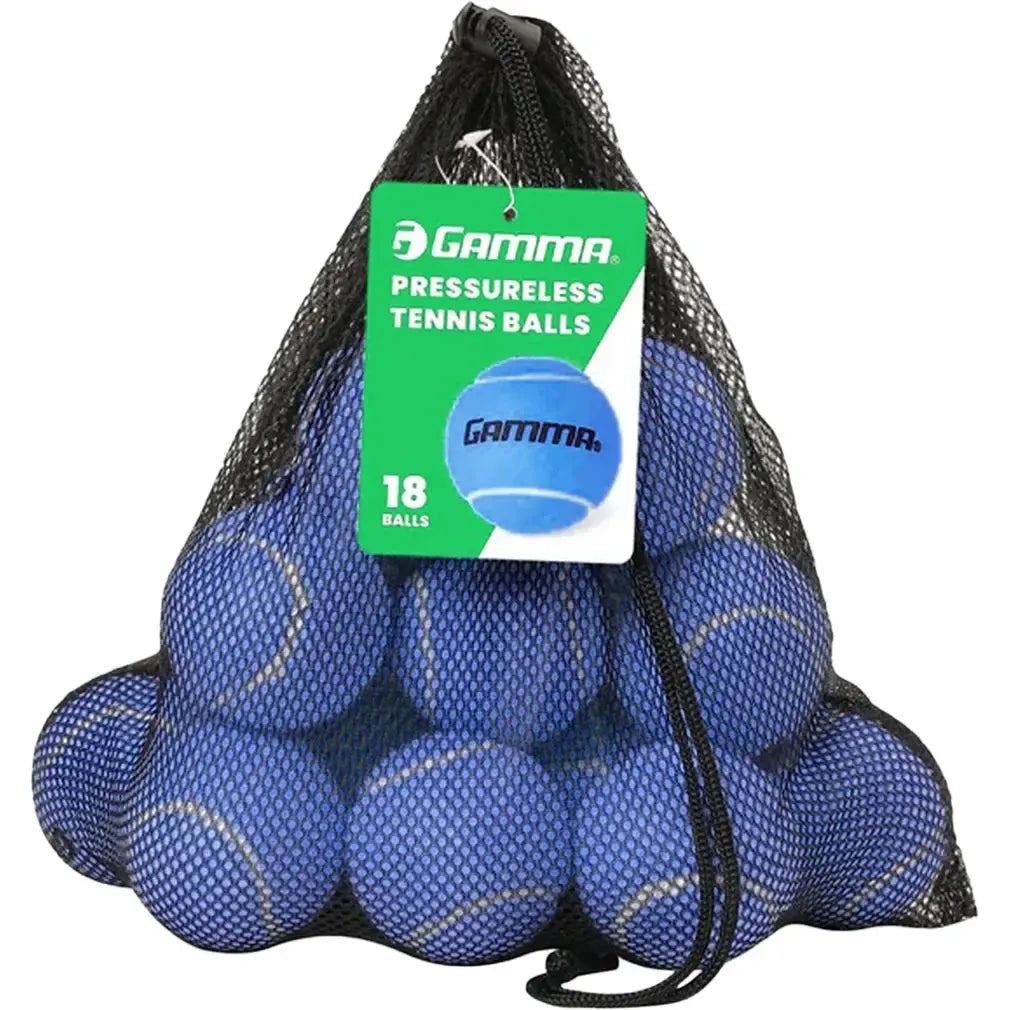 Pressureless Tennis Balls 18pk-Balls-Gamma-CPLTB-18PK-Blue-Tennis Express