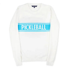 Women's Club Sport Pickleball Sweater White and Light Blue-Apparel-Ame and Lulu-CSS-P-S25-Tennis Express