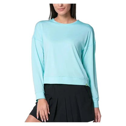 Women's Hype Long Sleeve Tennis Top Capri-Apparel-Lucky In Love-CT910-436F25-3-Tennis Express