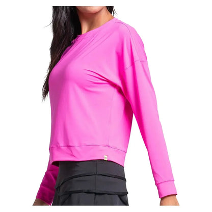 Women's Hype Long Sleeve Tennis Top Mulberry