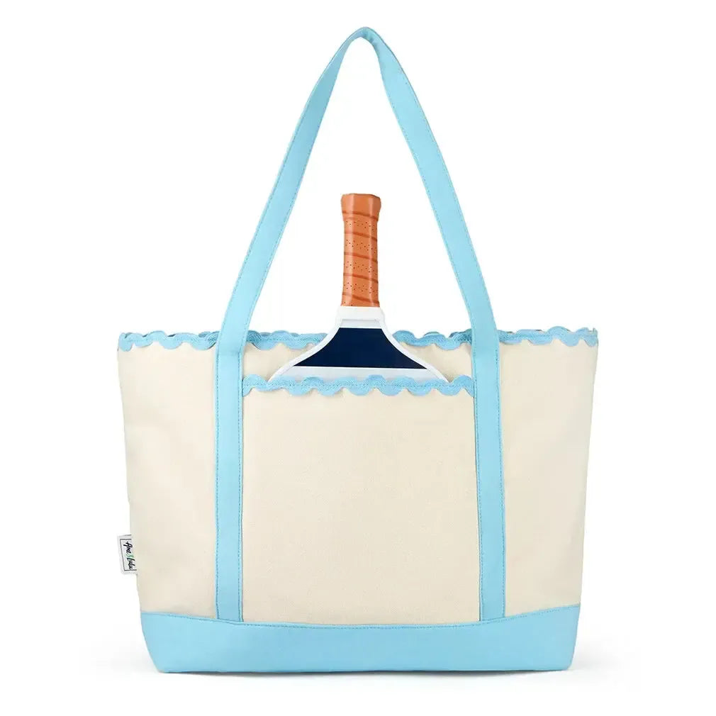 Court to Coast Pickleball Tote Light Blue-Bags-Ame and Lulu-CTC174-Tennis Express