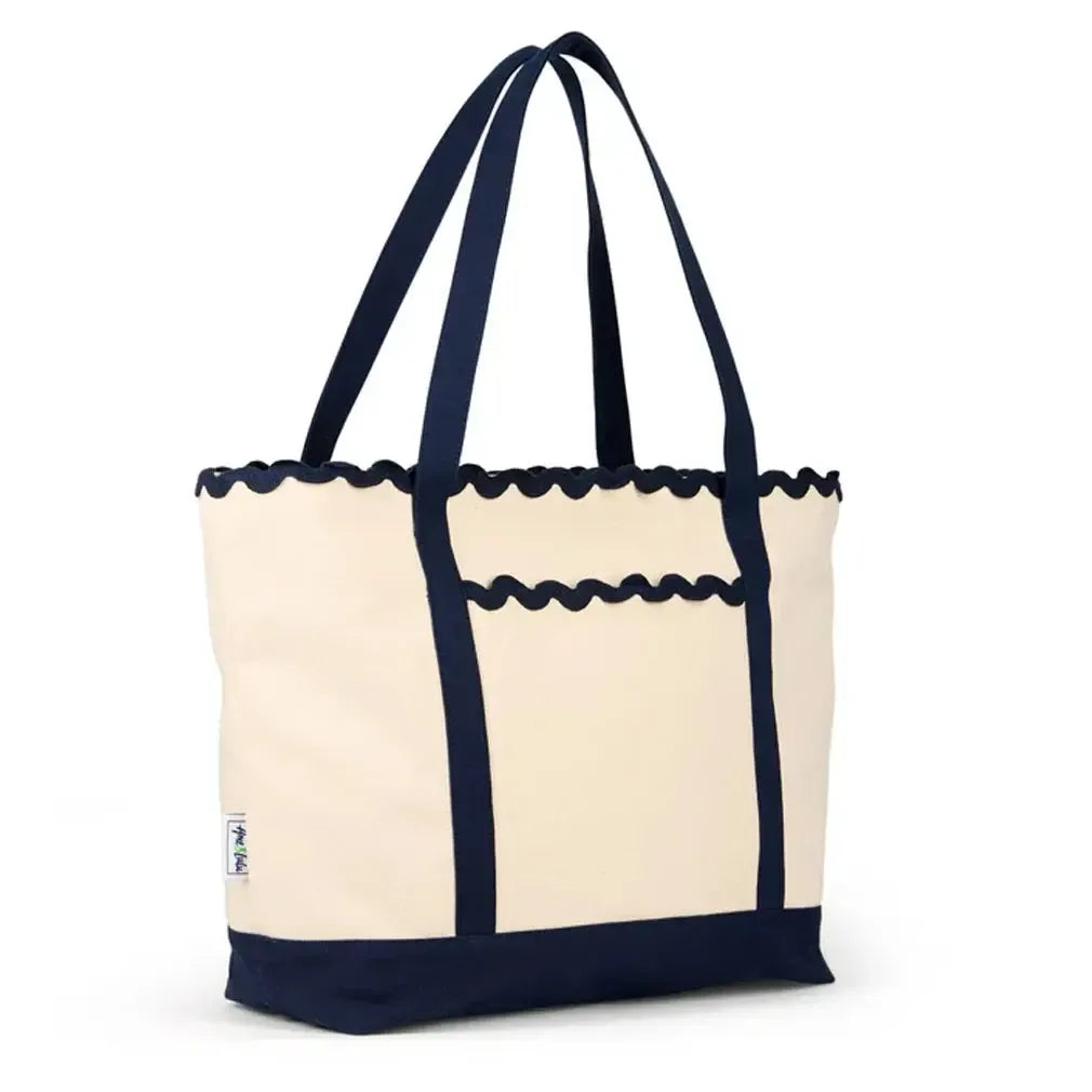 Women's Court To Coast Pickleball Tote Navy-Bags-Ame and Lulu-CTCPT-S25-1_282b9433-e2c5-40a3-9eaf-b72cd881aa39-Tennis Express