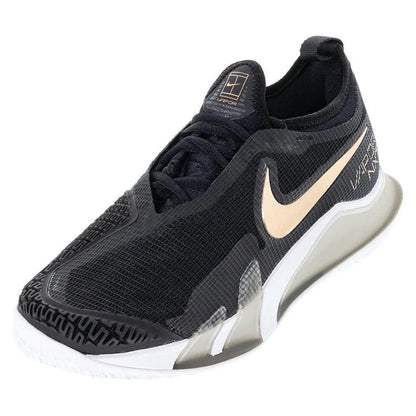 Women's React Vapor NXT Tennis Shoes Black and White