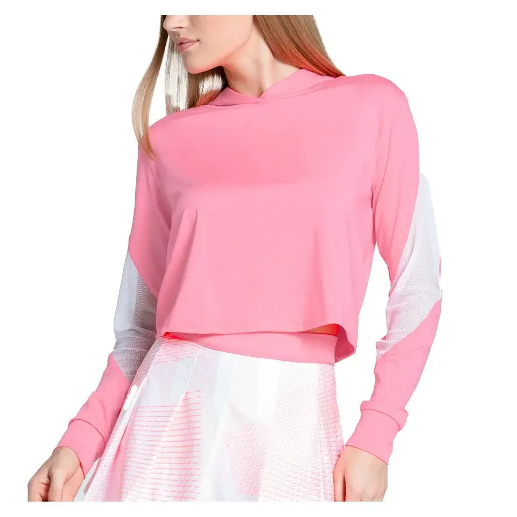 Women's Love Tennis Hoodie Flamingo-Apparel-Lucky In Love-CX084-670S25-3-1-[Sku]-Tennis Express