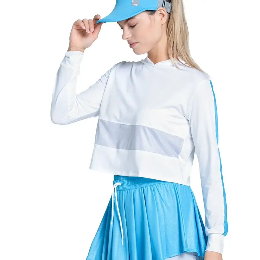 Women's All That Shimmers Tennis Hoodie-Apparel-Lucky In Love-CX100-Z50110-Tennis Express
