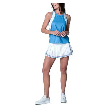 Women's Linen Play Tennis Tank Periwinkle