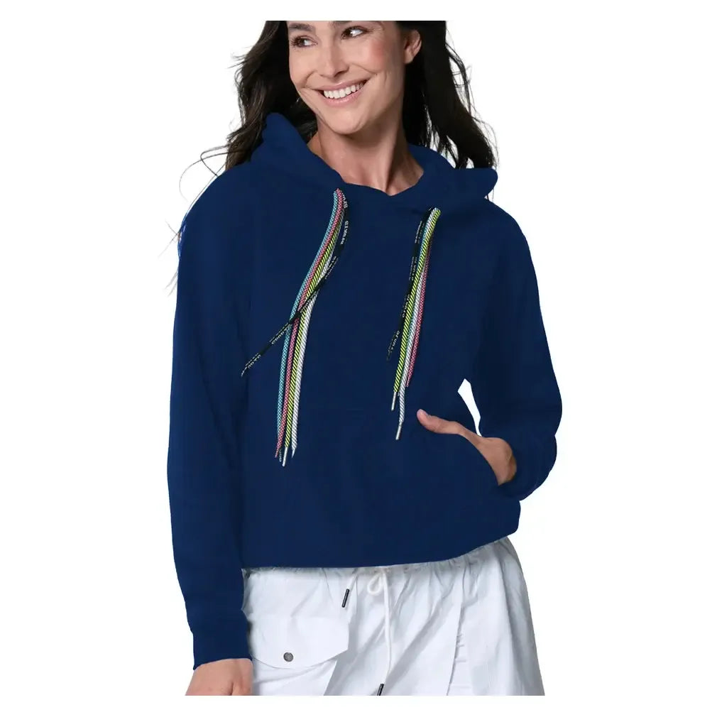 Women's Chroma Cord Tennis Hoodie-Apparel-Lucky In Love-CX120-401-Tennis Express