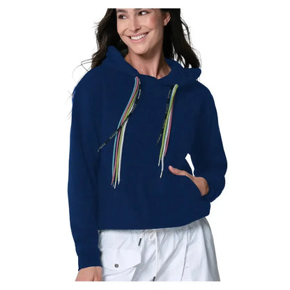 Women's Chroma Cord Tennis Hoodie-Apparel-Lucky In Love-CX120-401-Tennis Express