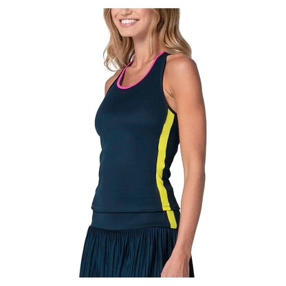 Women's Racer Rib Tennis Tank Midnight