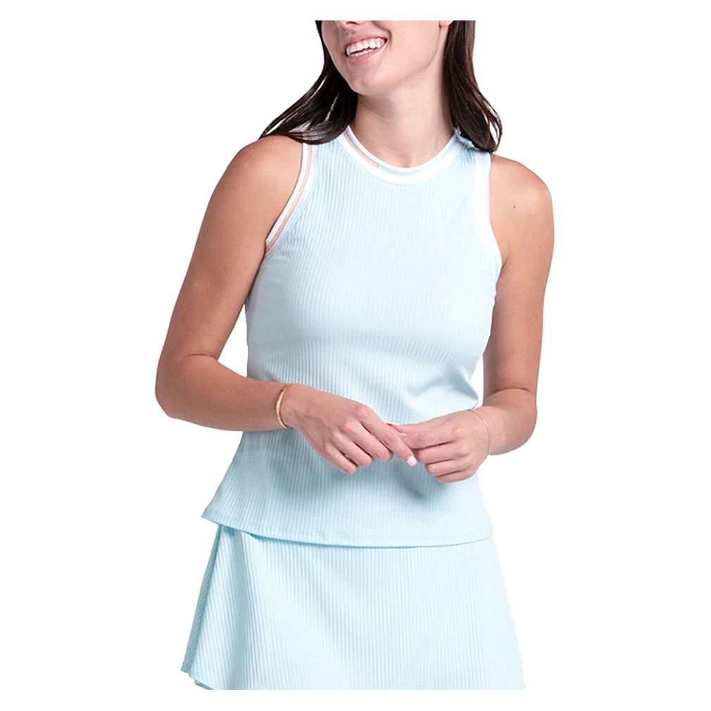 Women's Riviera Wave Tennis Tank Wave-Apparel-Lucky In Love-Wave-XS, [current_file_name-Tennis Express