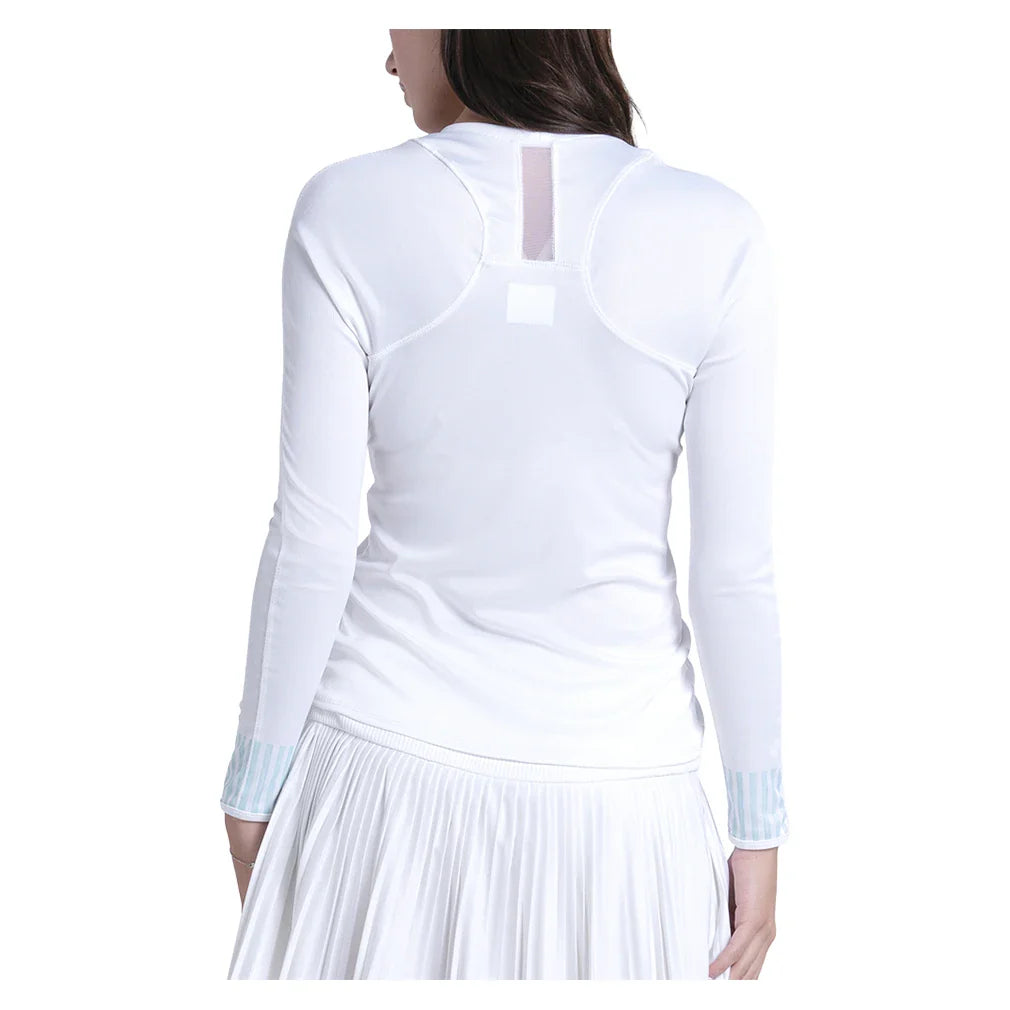 Women's Riviera Club Long Sleeve Tennis Top White