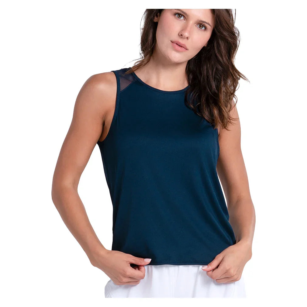 Women's Twist Back Rib Tennis Tank-Apparel-Lucky In Love-CX150-410-1-708363Tennis Express