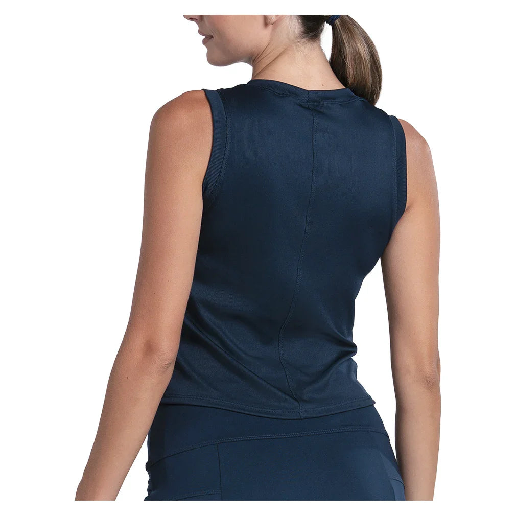 Women's Hip Fit Rib Tennis Muscle Tank
