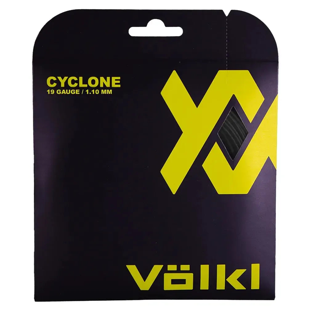 Cyclone Tennis String Black-Strings-Volkl-CYCBK-19-Tennis Express