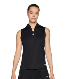 Camiseta Asics Manga Corta Court Perfomance Negro Mujer 2025